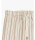 Relaxed fit striped drawstring trousers