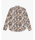 Printed mandarin shirt