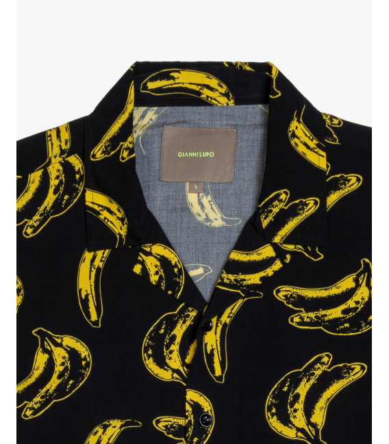 Camicia stampata con maniche corte