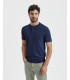 Polo in maglia collo coreano