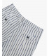 Linen pinstriped relaxed fit suit trousers