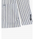 Pinstriped linen double breasted jacket