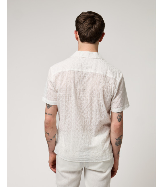 Camicia in pizzo sangallo