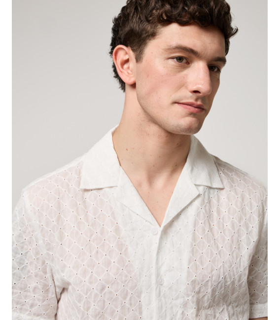Camicia in pizzo sangallo