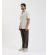Camicia in maglia con struttura traforata