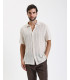 Camicia in maglia con struttura traforata