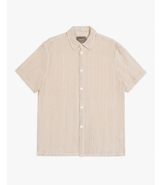 Camicia in maglia con struttura traforata