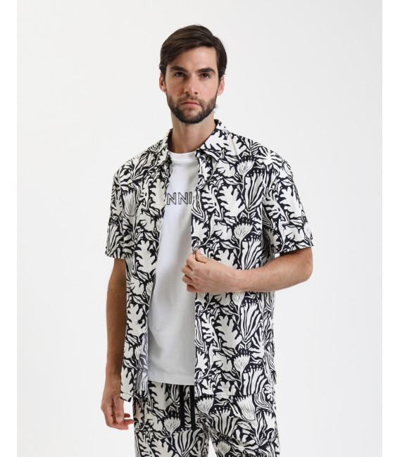 Camicia con stampa all over