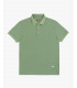 Piquet polo with patterned undercollar