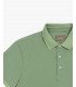 Piquet polo with patterned undercollar