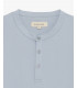 Mandarin collar polo shirt in piquet
