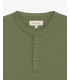 Mandarin collar polo shirt in piquet