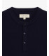 Mandarin collar polo shirt in piquet
