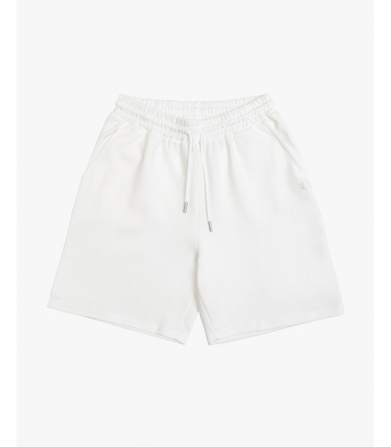 Bermuda joggers con logo ricamato