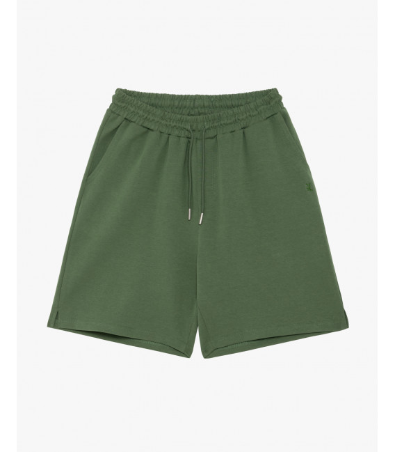 Embroidered logo jogger shorts