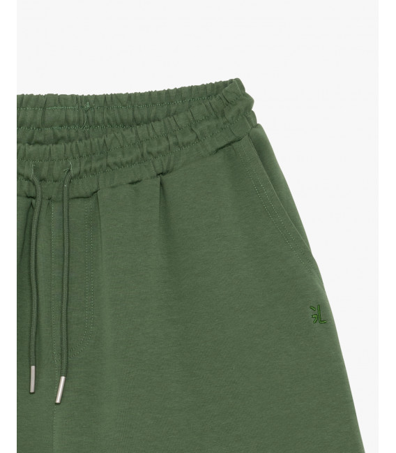 Embroidered logo jogger shorts
