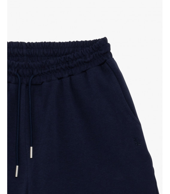 Embroidered logo jogger shorts