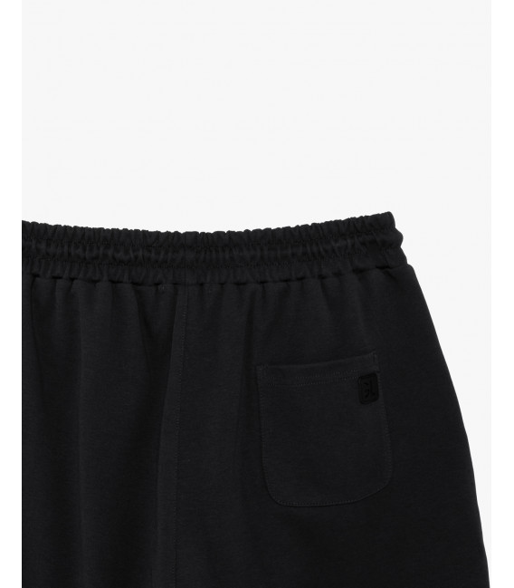 Embroidered logo jogger shorts