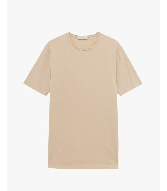 T-shirt with raw edges