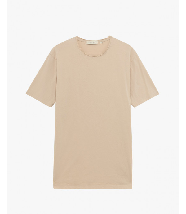 T-shirt with raw edges