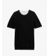 T-shirt girocollo testurizzato in cotone