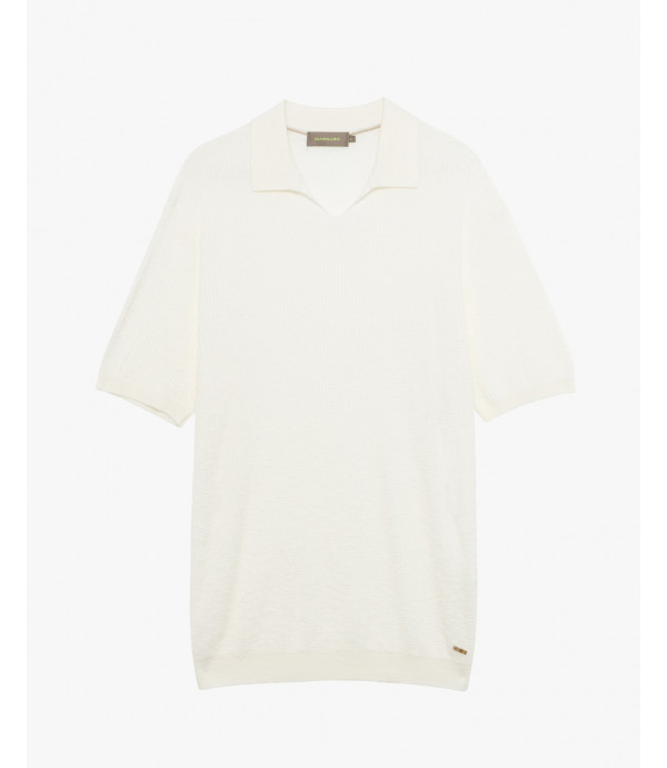 Knit polo shirt