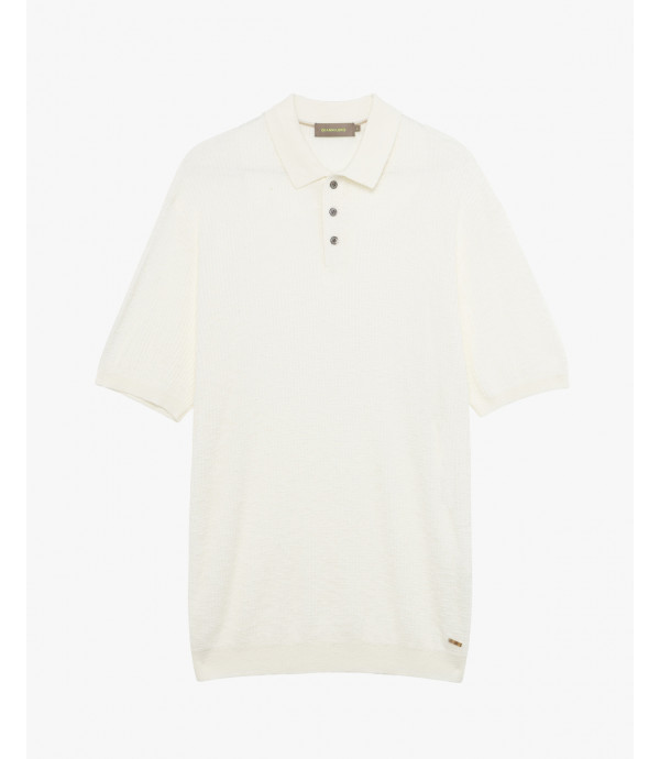 Knit polo shirt