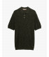 Knit polo shirt