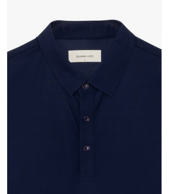 Athleisure super stretch polo shirt