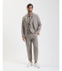 Pantalone relaxed fit a righe con pinces