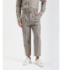 Pantalone relaxed fit a righe con pinces