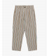 Pantalone relaxed fit a righe con pinces
