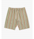 Striped bermuda shorts with drawstrings