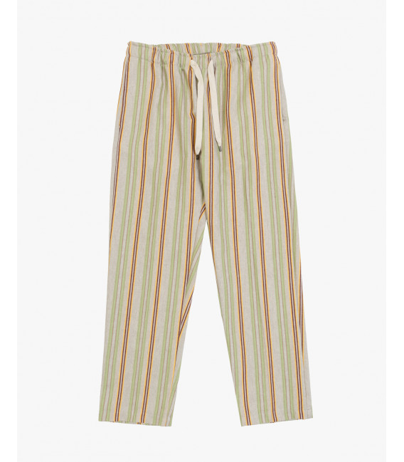 Pantalone con laccio relaxed fit a righe
