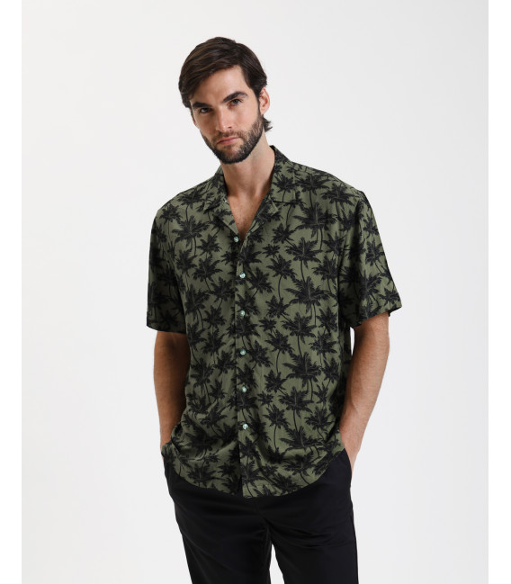 Camicia in fantasia floreale