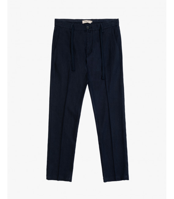 Pantalone in lino con laccio