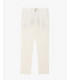 Linen trousers with drawstring