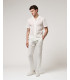 Linen trousers with drawstring