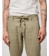 Linen trousers with drawstring