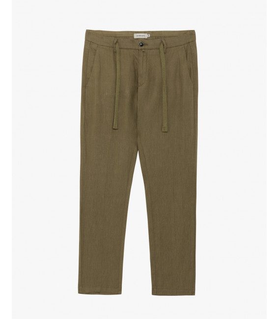 Pantalone in lino con laccio