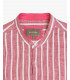 Camicia coreana a righe in lino