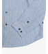 Camicia coreana a righe in lino