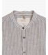 Camicia coreana a righe in lino