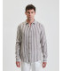 Camicia a righe in lino