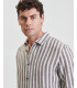 Camicia a righe in lino