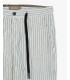 Striped slim fit drawstring trousers