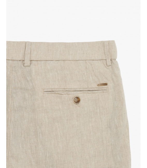 Slim fit linen trousers