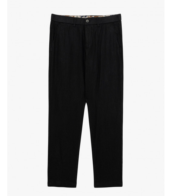 Slim fit linen trousers