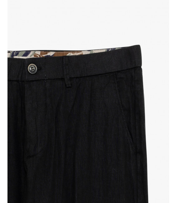 Slim fit linen trousers