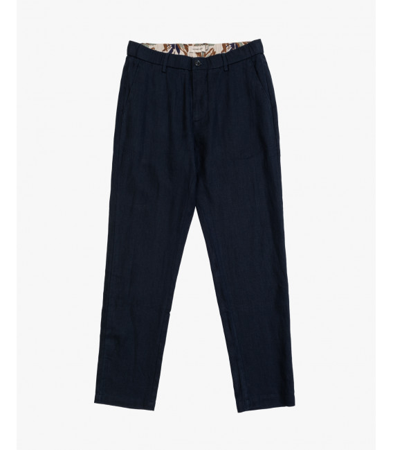 Slim fit linen trousers